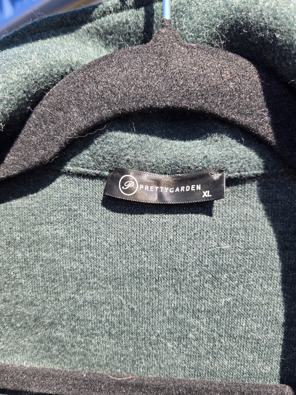 Belted Forest Green Trench Coat Jacket - Picture 3 of 10